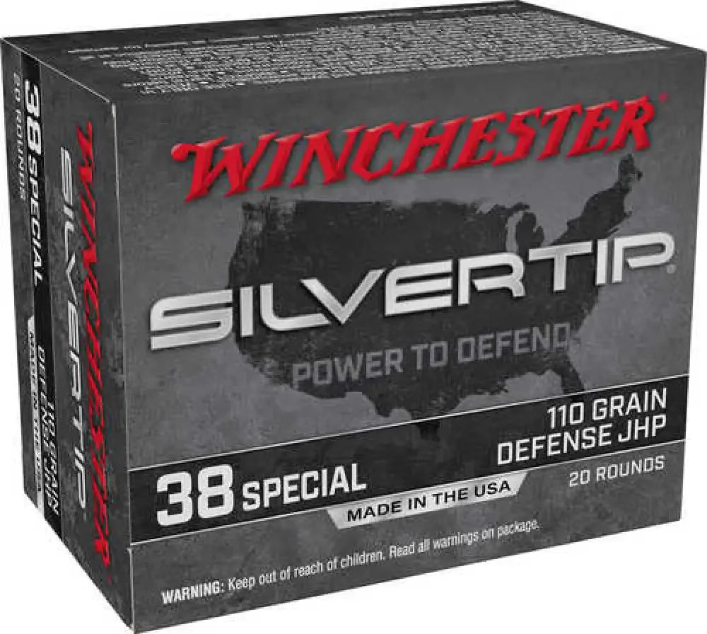 Winchester Super-X 38 Special 110 grain hollow point ammo box