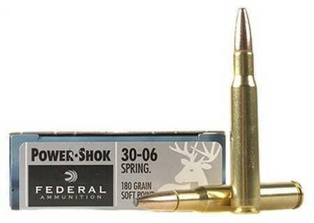 Federal 30-06 Springfield 180 Grain Soft Point - 20 Rounds for Powerful Hunting