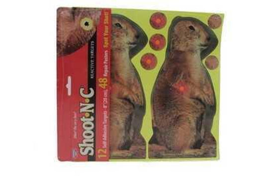 Birchwood Casey Shoot-N-C Prairie Chuck 8" Target-12 Targets 34786