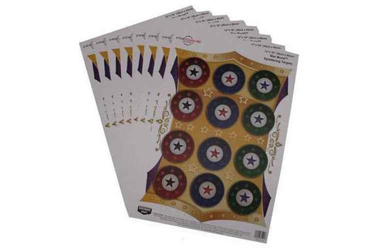 Birchwood Casey Pregame Targets Star Burst 12" × 18" Target-8 Pack 35572
