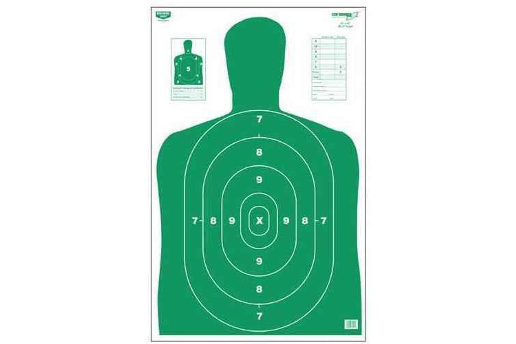 Birchwood Casey Eze-Scorer Silhouette Green, 23" x 35" (Per 100) 37017