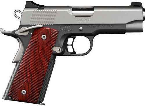 Kimber Pro CDP 45ACP Pistol in barrel 7 rd capacity 3-dot tritium night sights charcoal gray rosewood finish