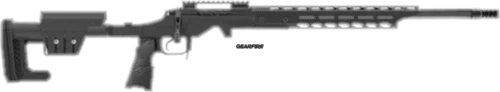 Fierce Firearms Mountain Reaper 6.5 PRC bolt action rifle, 18 in barrel, 3 rd capacity, black, natural carbon fiber finish