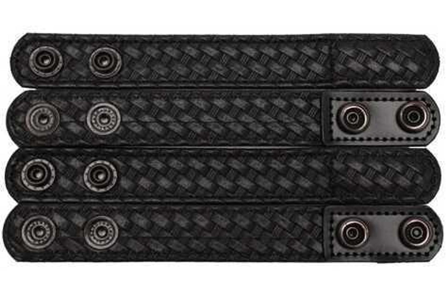 Bianchi 7906 AccuMold Elite Belt Keeper Hidden Snap, Basket Black 22091