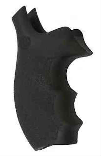 Hogue Grips MoFALSEgrip S&W K/L Round Butt Bantam Finger Grooves Rubber Black 62000