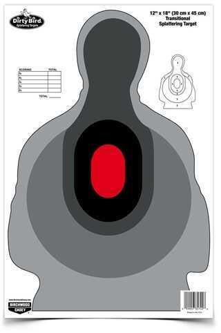 Birchwood Casey Dirty Bird 12" x 18" Transitional Silhouette Target 8 Targets 35727