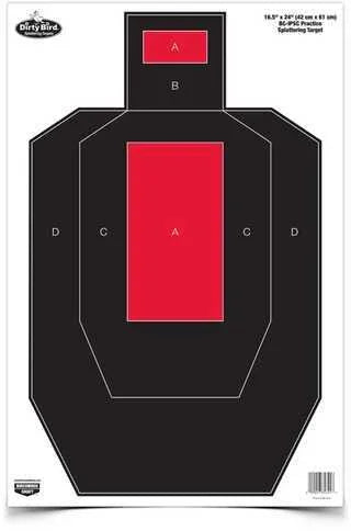 Birchwood Casey Dirty Bird BC-IPSC Practice 16.5" x 24" Target Per 3 Md: 35743