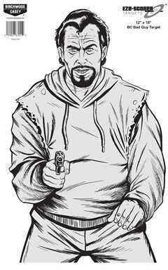 Birchwood Casey Eze-Scorer Bad Guy 12" x 18"( Per 100) 37011