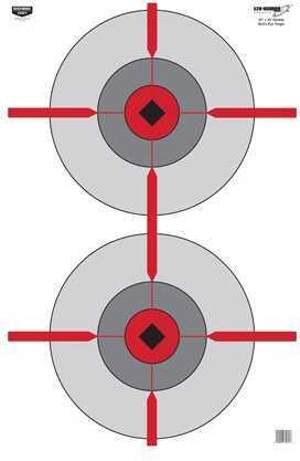 Birchwood Casey Eze-Scorer Target Double Bull's-Eye 23X35 100 Targets 37031