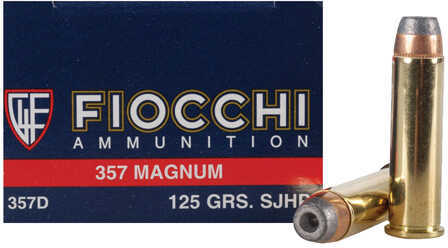 Fiocchi 357 Magnum Ammunition â€“ Premium 125 Grain Jacketed Hollow Point