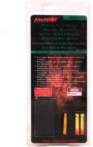 Aimshot Green Laser Bore Sight .223 With Battery Box BSB223G