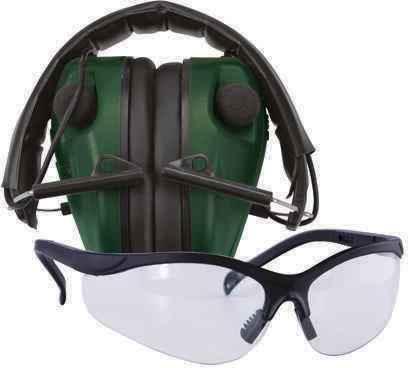 Caldwell E-Max Electronic Hearing Protection Low Profile w/Shooting Glasses Md: 487309