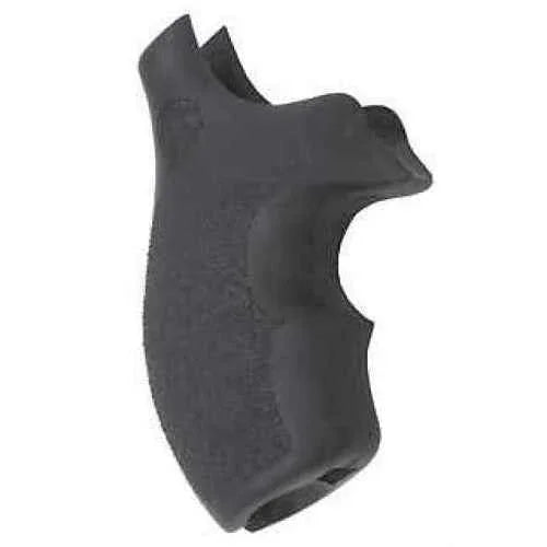 Hogue Grips MoFALSEgrip S&W J Frame Round Butt Bantam Finger Grooves Rubber Black 61000
