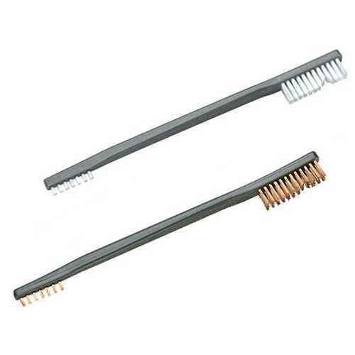 Otis TechFALSElogies Bore Brush .27 Caliber 2-Pk 1-Nylon 1-Bronze 8-32 Thread
