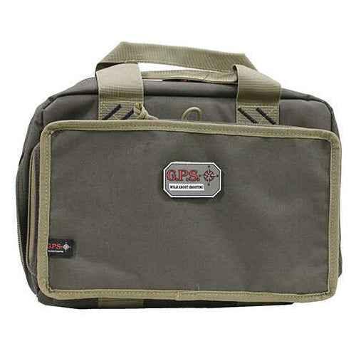 G Outdoors Inc. Quad Pistol Case Green/Khaki Md: GPS-1310PCRK