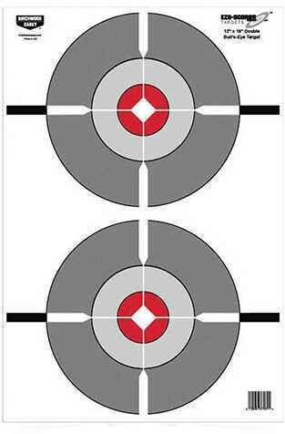 Birchwood Casey Eze-Scorer Target 12x18 Inches, Double Bull's-Eye, Pack of 10 Md: 37207