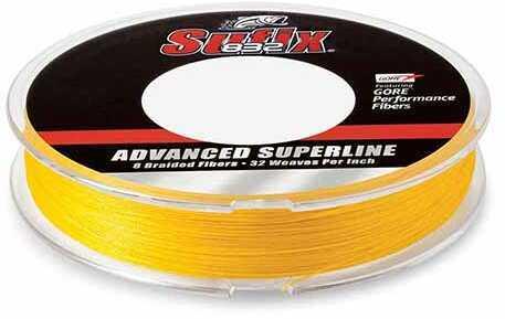 Sufix 832 Advanced Superline 15 lbs Tested, 0.0085" Diameter, 150 Yards , Hi Vis Yellow