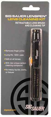 Sig Sauer Lens Cleaning Kit with Retractable Brush and Tip Black