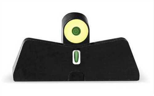 XS Sights DXT2 Big Dot Night S&W M&P .380 Shield EZ Green Tritium Front With Yellow Ring/Tritium Stripe - Western Gun Store