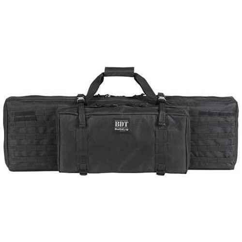 Bulldog Cases Standard Tactical Rifle Fits Single 38" Soft Shoulder Strap Large Front Pocket Black BDT30