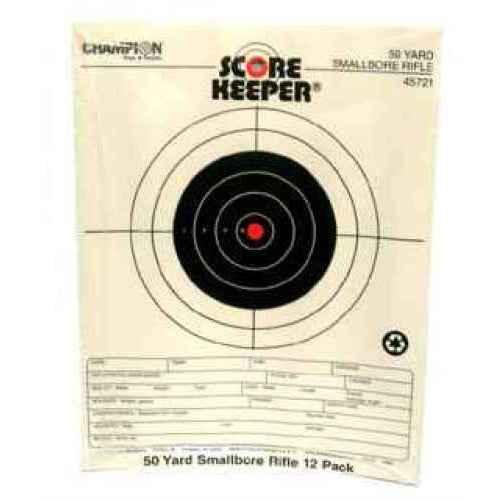 Champion Traps and Targets Orange Bullseye 50yd Small Bore FALSEtebook (Per 12) 45721