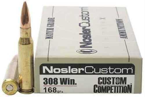 308 Winchester 20 Rounds Ammunition FALSEsler 168 Grain Hollow Point Boat Tail