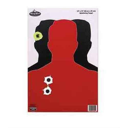 Birchwood Casey GBU-8 Silhouette III Target 12"X18" 8/Pack 35708