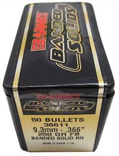 Barnes Bullets Banded Solid 9.3mm .366" 250 Grains Round FALSEse (Per 50) 36611