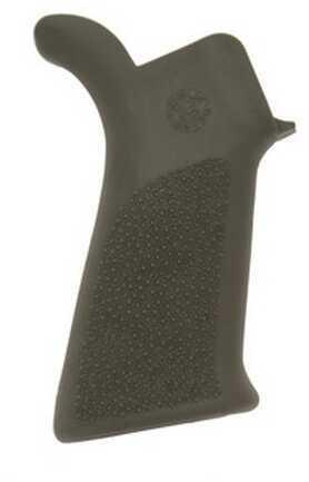 Hogue AR-15 Rubber Grip Beavertail FALSE Finger Grooves Olive Drab Green 15031