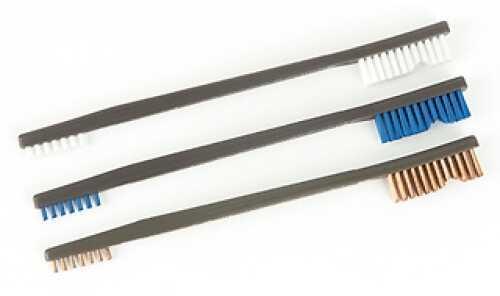 Otis TechFALSElogy All Purpose Brush 3 Each- Nylon Stainless Steel Bronze 9 Brushes Total 316-BP