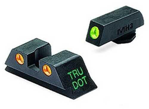 Meprolight Tru-Dot Sight Fits Glock 17 19 22 23 Green/Orange 0102243301 - Western Gun Store