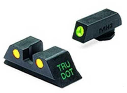 Meprolight Tru-Dot Sight Fits Glock 17 19 22 23 Green/Yellow 0102243201 - Western Gun Store