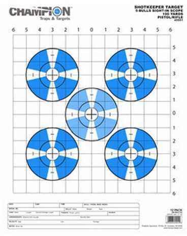 Champion Traps and Targets Shotkeeper Sightin Scope (Per 12) Large 45551