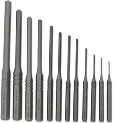 Grace USA Roll Pin Punch Set Steel 12Pc W/Vinyl Pouch - Western Gun Store