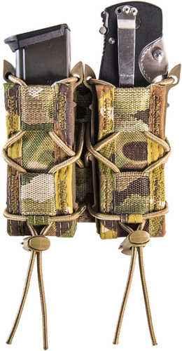 High Speed Gear 13PT12Mc Taco Double Pistol Adjustable Belt Mount Cordura/Polymer MultiCam