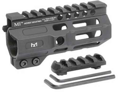 Midwest Industries Combat Rail Handguard 4.5" Length MLOK Black AFALSEdized Finish Includes 5-Slot Polymer Section Bar