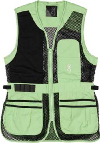 Bg Mesh Shooting Vest R-hand Women's X-large Black/neomint - Western Gun Store