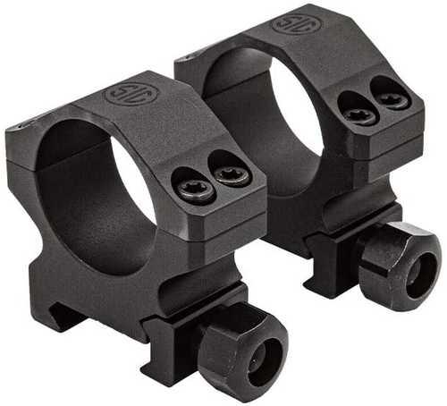 Sig Alpha1 35MM Rings High Aluminium Matte Black - Western Gun Store
