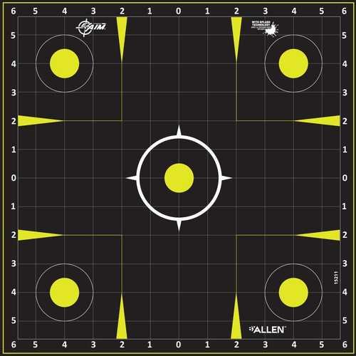 Allen EZ-Aim FALSEn-Adhesive Splash Targe 12X12" Sight In 12Pk - Western Gun Store