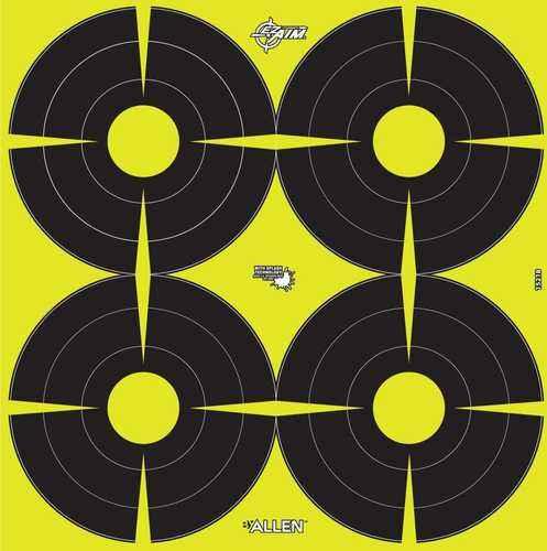 Allen EZ AIM FALSEn-Adhesive 4 Spot 12x12" Targets 8 Pack 15218