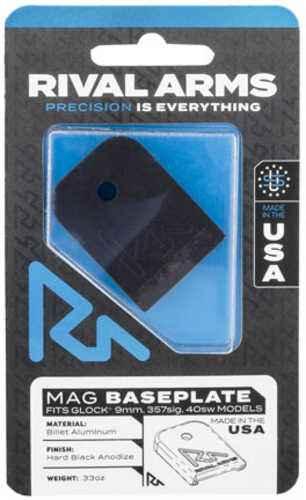 Rival Arms Slide Back Cover Plate Compatible With for Glock 17/19 Gen 3-4 Aluminum Black AFALSEdized