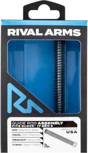 Rival Arms Guide Rod Assembly for Glock 17 Gen5 Silver Stainless Steel
