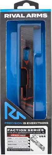 Rival Arms Faction Series Slide A1 With Docter Cut Cerakote Ready Red 17-4 Stainless Steel For Glock 19 Gen