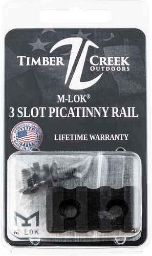 Timber Creek Outdoor M-Lok Picatinny Rail AR-Platform 3-Slot Black Hardcoat AFALSEdized