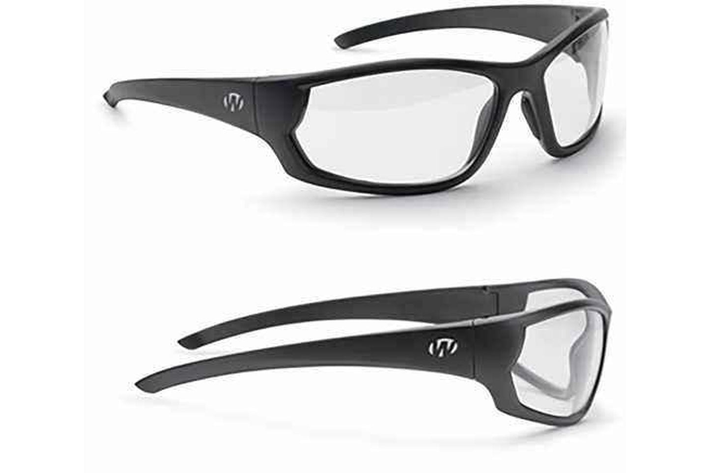 Walker's Ballistic Eyeware IKON Vector Clear Lens Matte Black Full Frame Glasses