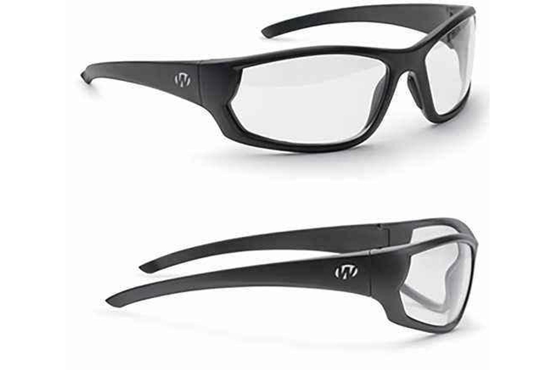 Walker's Ballistic Eyeware IKON Vector Clear Lens Matte Black Full Frame Glasses