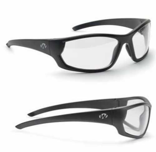 Walker's Ballistic Eyeware IKON Tanker Smoke Gray Lens Hi-Gloss Black Open Frame Glasses - Western Gun Store