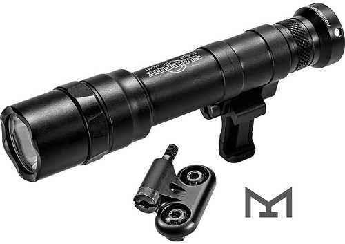 Surefire Dual Fuel Scout Light Pro Tactical Rifle 1500 Lumens White Led Black AFALSEdized Aluminum 250 Meters B
