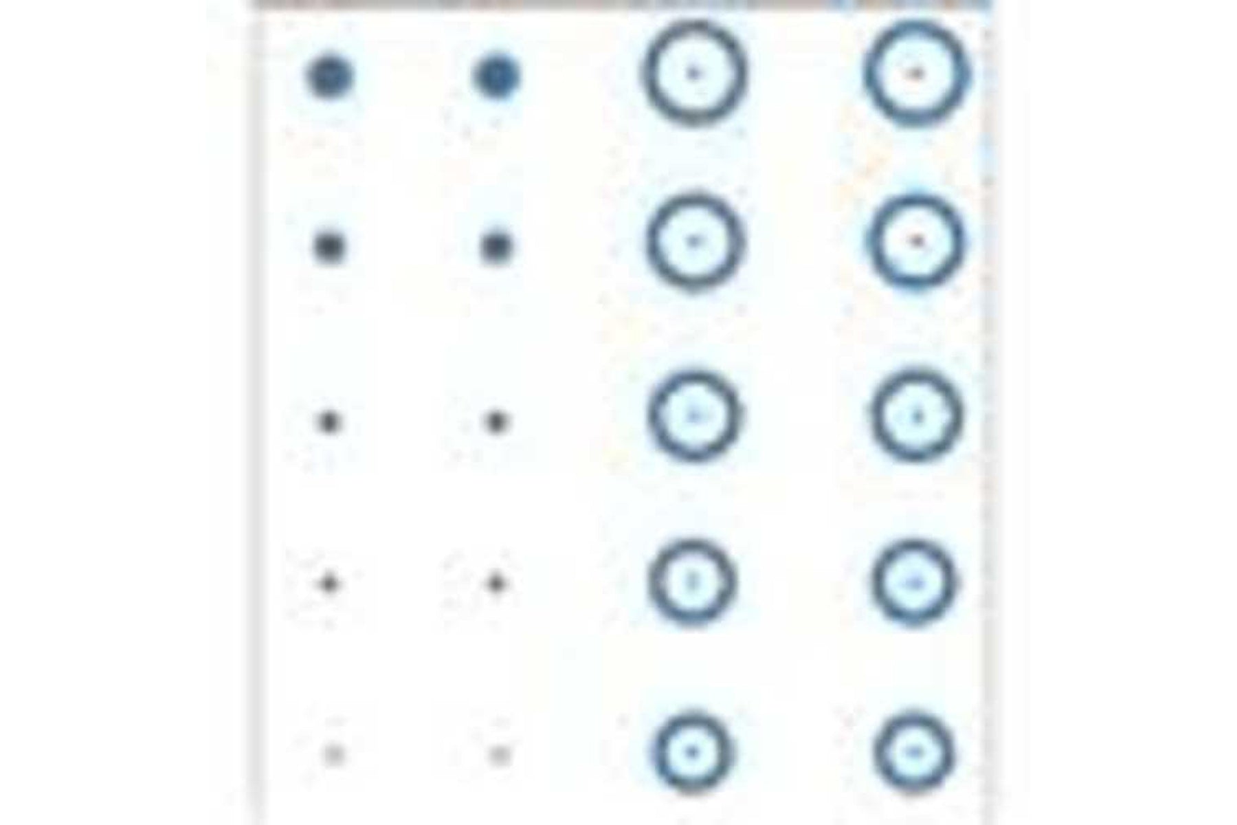 Gunstar Pro Series Chubbie Reticle Set Blue