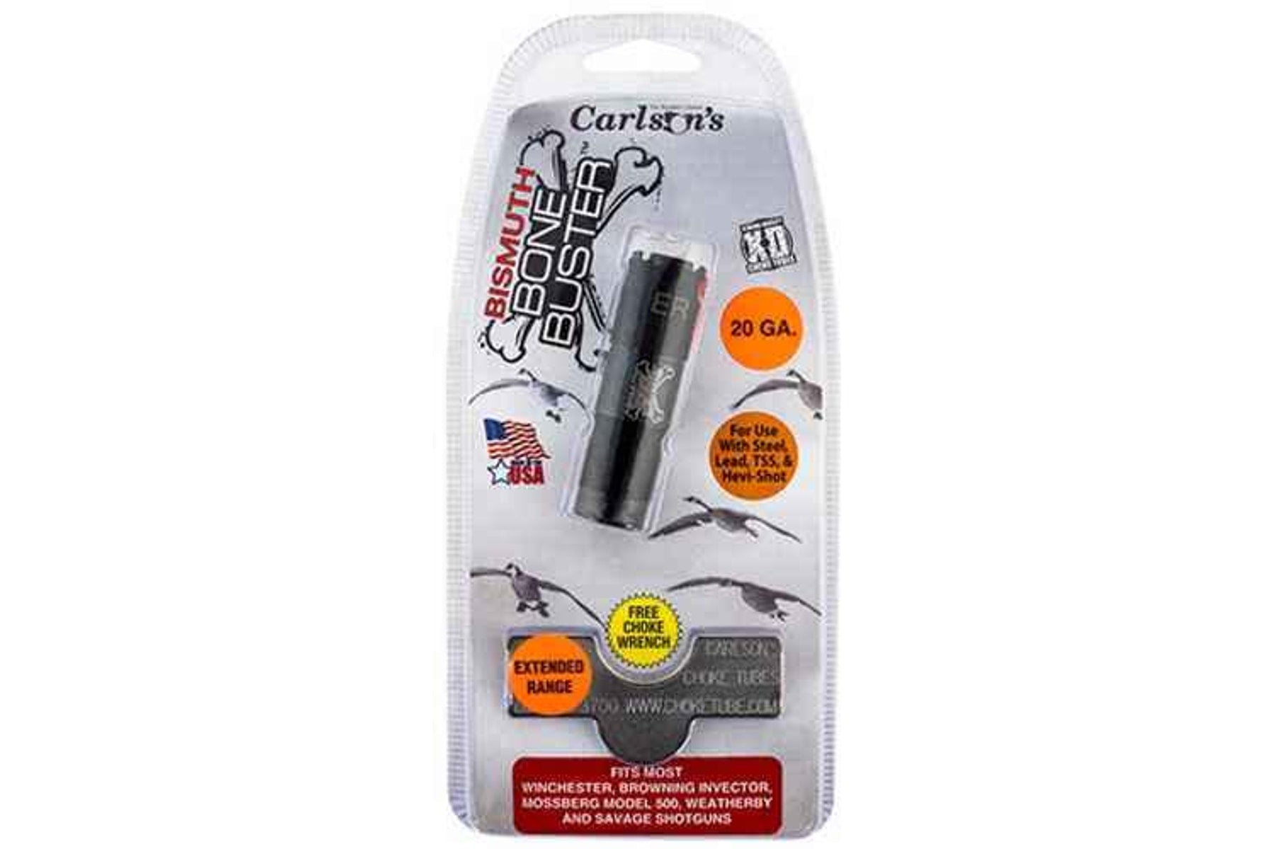 Carlson's Choke Tubes 09219 Bismuth Bone Buster WinChoke, Browning Invector, Mossberg 500 20 Gauge Extended Range 17-4 S